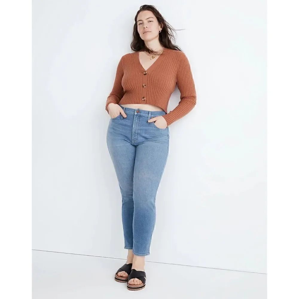 NWT Madewell Plus Stovepipe Jeans in Euclid Wash, Size 28W